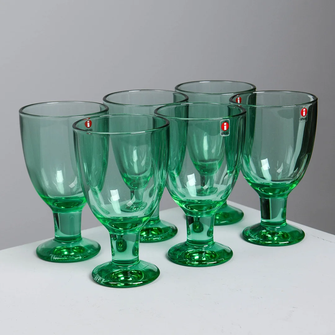 KERTTU NURMINEN. "Verna", vinglas, 6 st, Iittala, Finland. — Utility glass — Formstad Auktioner