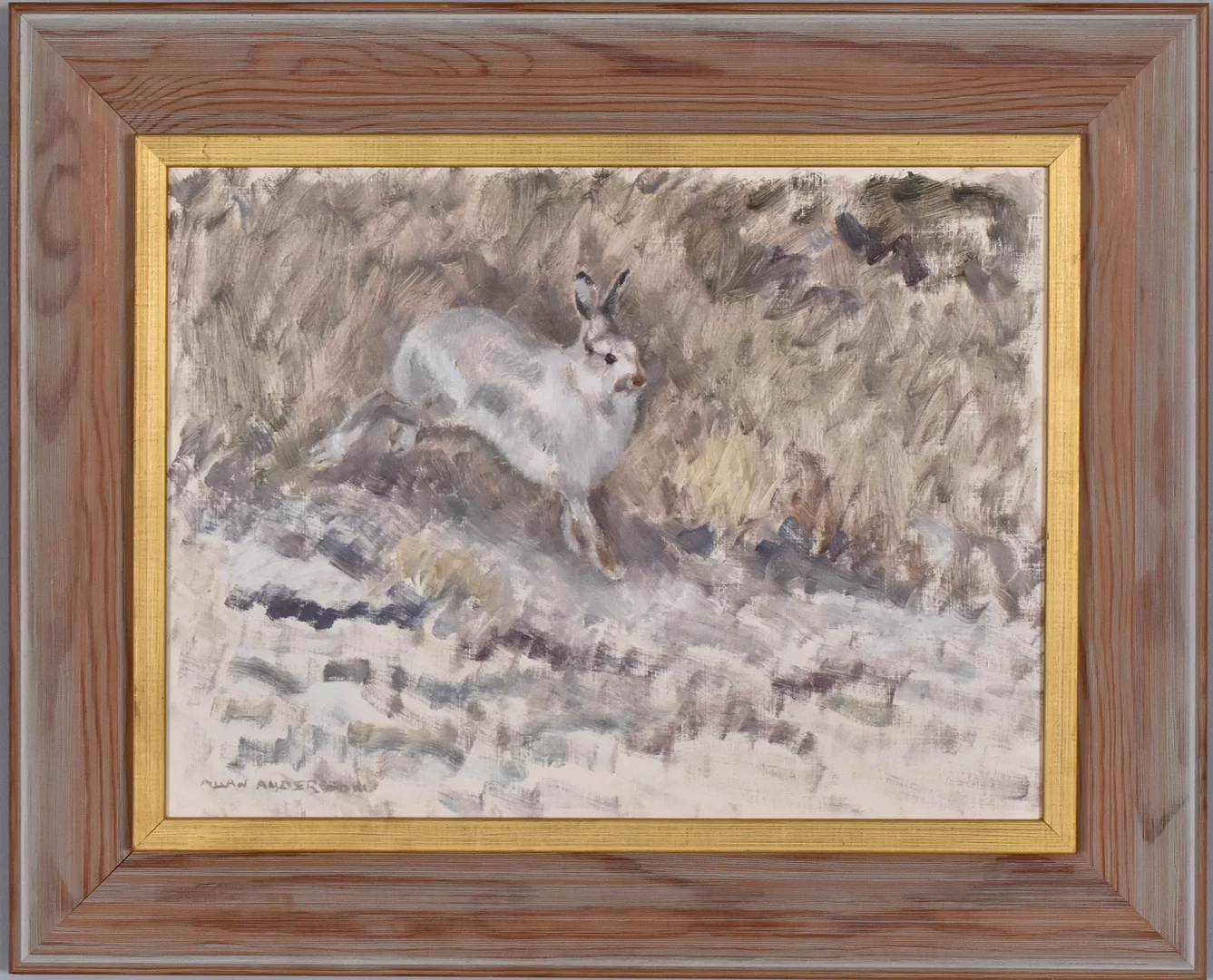 ALLAN ANDERSSON. Olja på pannå. — Paintings — Halmstads Auktionskammare