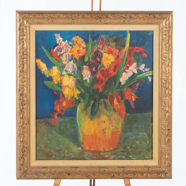 IVAN IVARSON. EFTER. "Blommor", tryckt signatur.