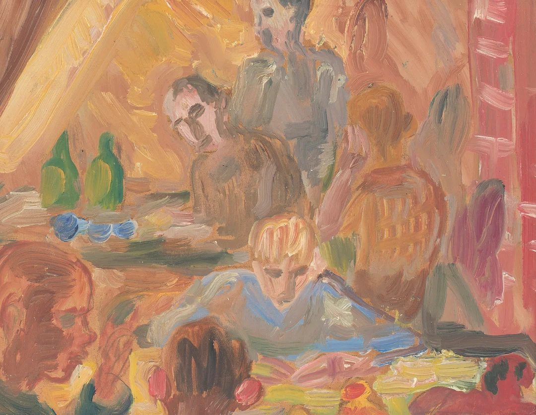 Ryggen, Hans — Fra Grini, ca. 1944 — Kunst/Øvrig billedkunst — Blomqvist