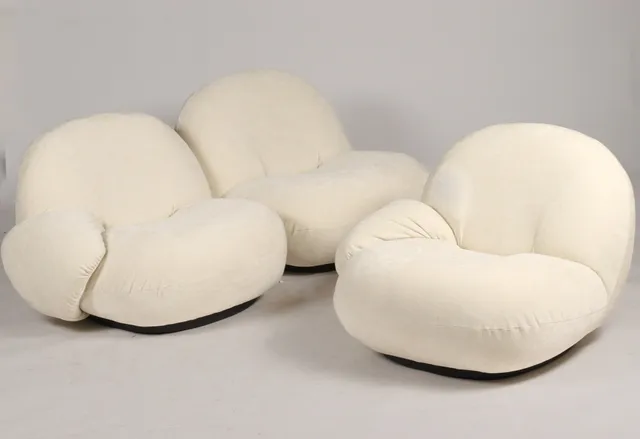 Pierre Paulin for Gubi. Pacha Lounge chairs/sofa modules (3)