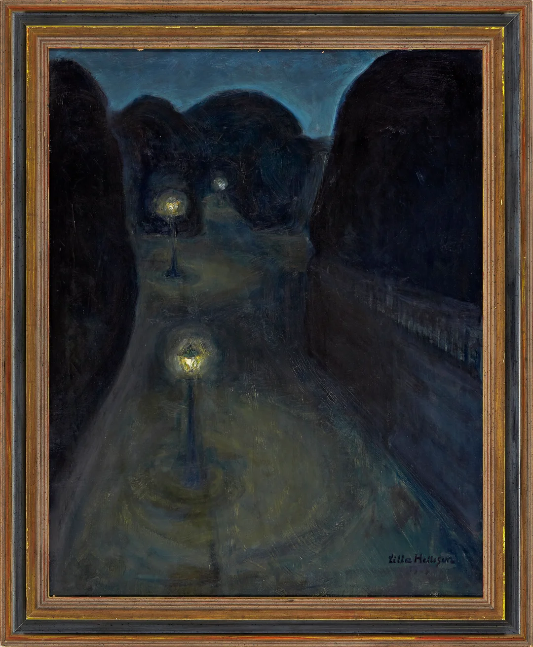 Hellesen, Lilla — Natt — Kunst/Maleri — Blomqvist