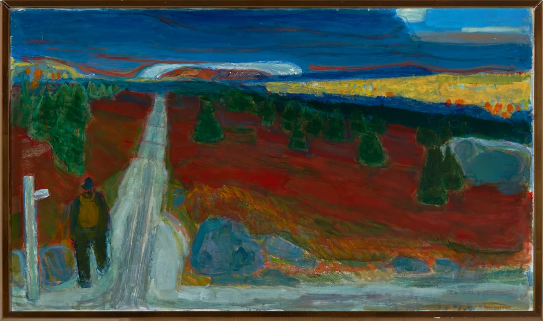 Gleditsch, Rolf Juell — "Høstvidda (Røros)" — Kunst/Maleri — Blomqvist