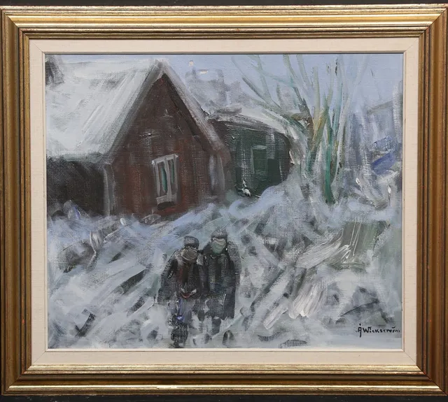 ÅKE WIKSTRÖM. Olja på duk, signerad.