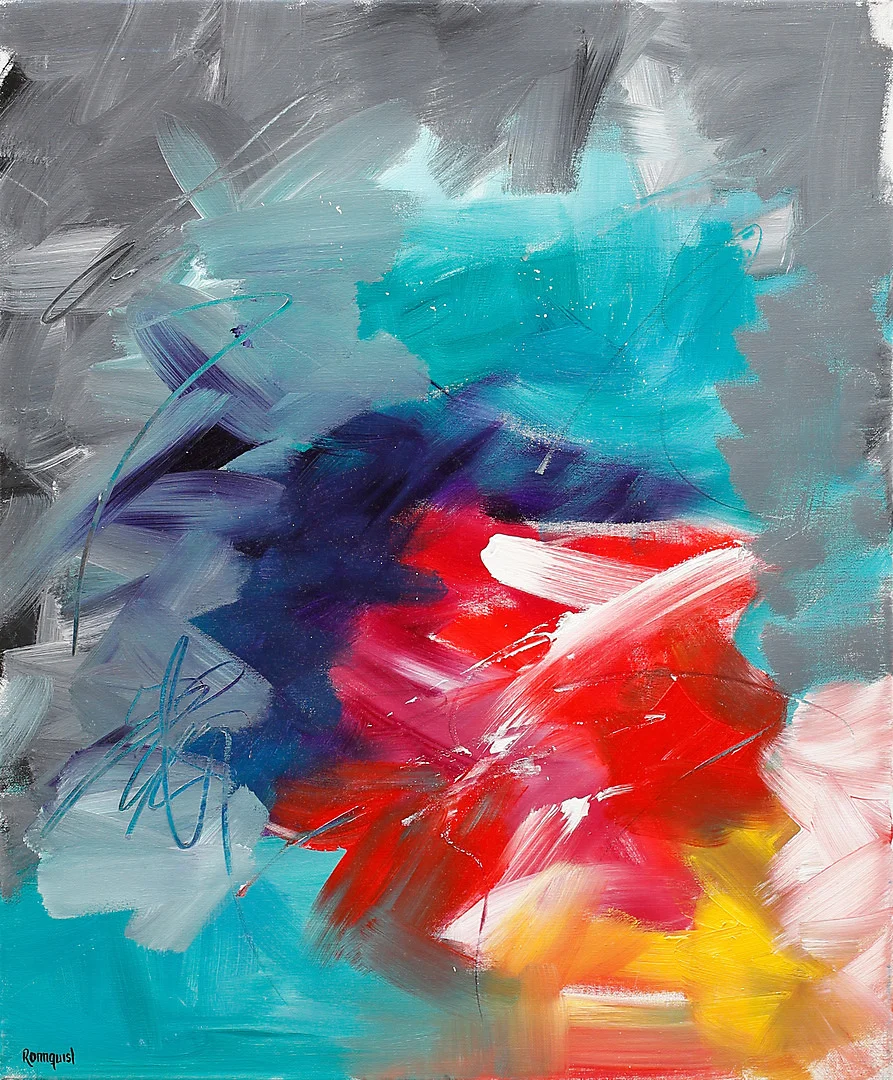 BJÖRN RÖNNQUIST. Akryl på duk, "Cades Bay" signerad Rönnquist. — Paintings — Garpenhus Auktioner