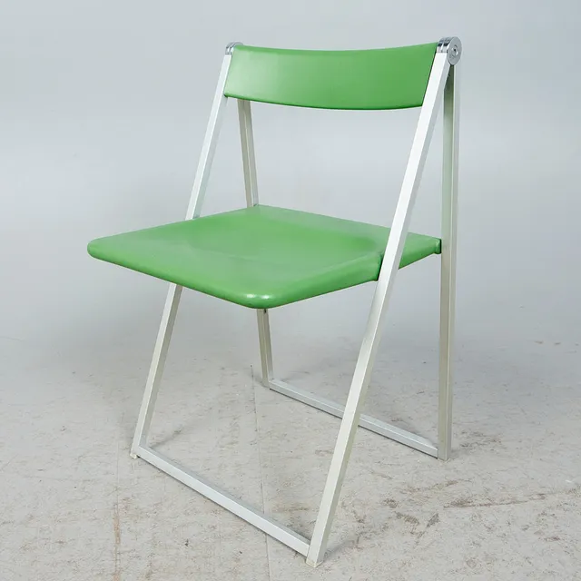 Interlübke, Klappstuhl / Stuhl, Metall, Kunststoff, 1970er Jahre, Deutschland.
