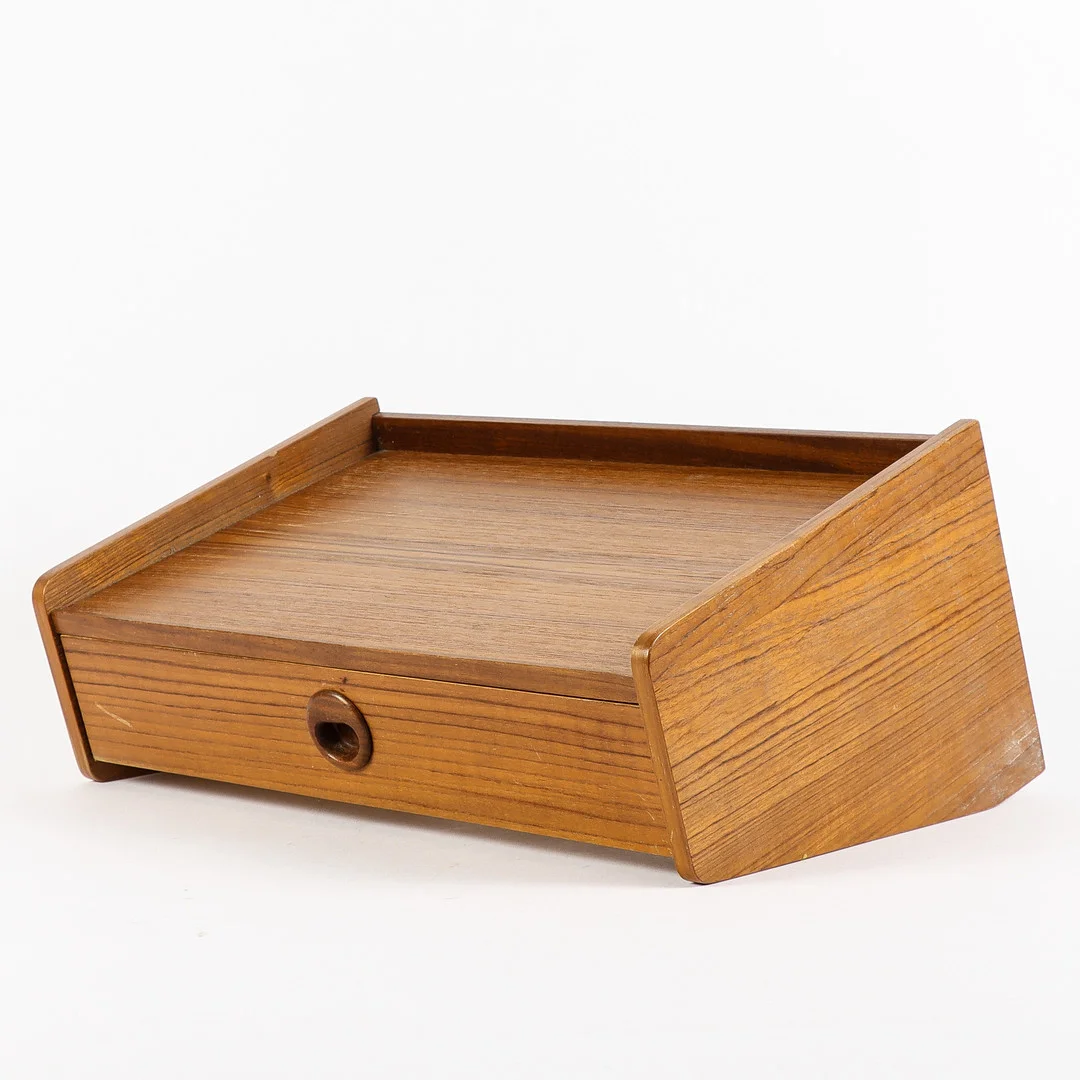 TELEFONHYLLA med låda, teak. — Cupboards, Cabinets & Shelves — Karlstad Hammarö Auktionsverk