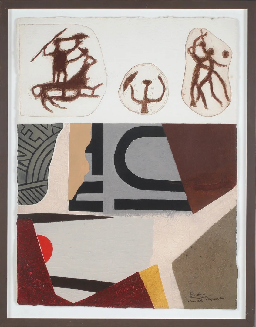 MAX PAPART. Komposition, carborundumetsning, signerad EA upplaga. — Engravings & Prints — Stadsauktion Sundsvall
