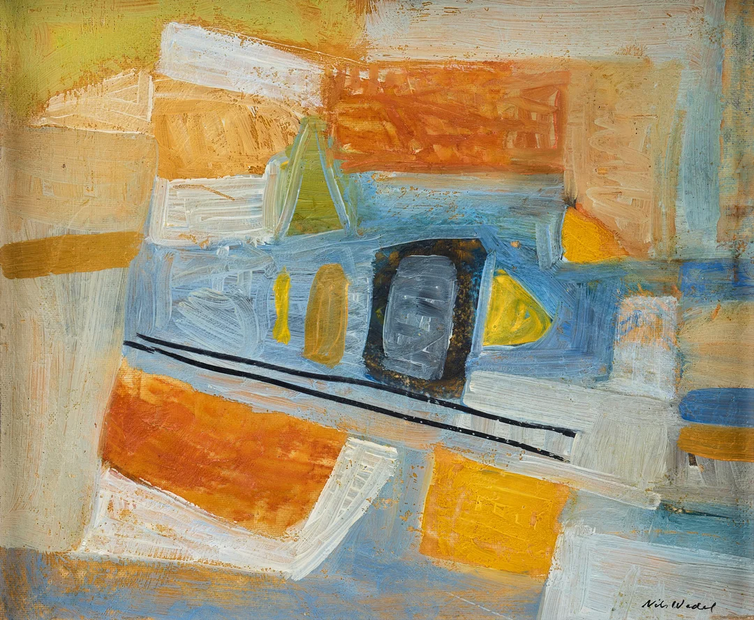 NILS WEDEL. Komposition. — Paintings — Stockholms Auktionsverk Fine Art