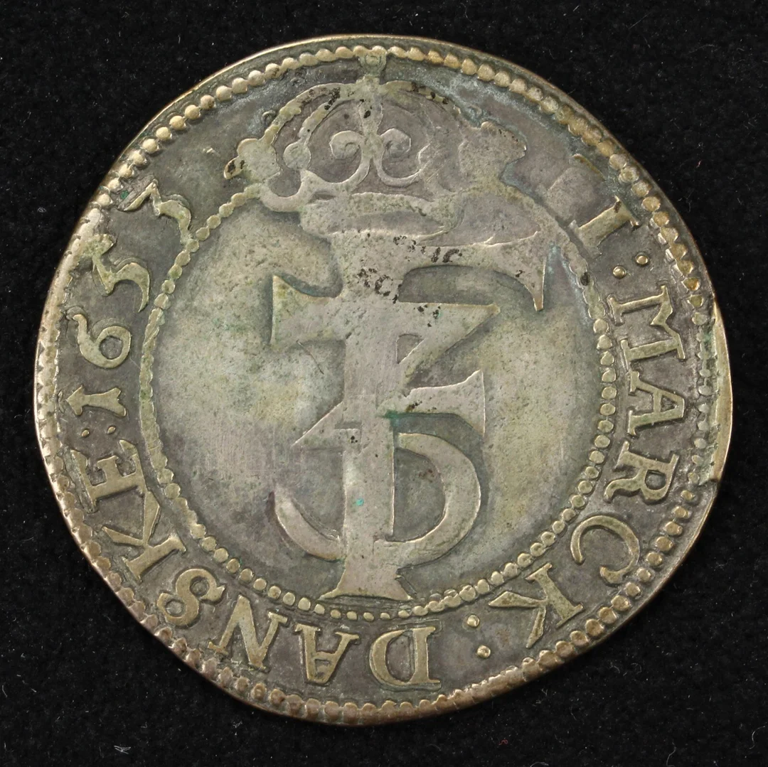 Mønter. 2 Mark - Frederik III 1653 Norge — Hobby and collectibles/Coins, notes and bars — Lauritz