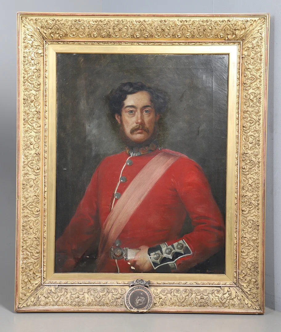 JOHN LAMONT BRODIE (ACT.C.1834-1881). PORTRAIT OF ROBERT HARGREAVES, KING'S OWN 2ND STAFFORDSHIRE REGIMENT. — Paintings — Lawrences Auctioneers