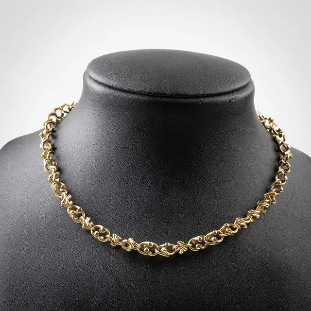 REGITZE OVERGAARD (DANMARK FÖDD 1946). För Georg Jensen. Collier 'Magic', 18K guld.