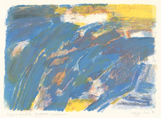Nesjar, Carl — "Fjordbilde" 1991