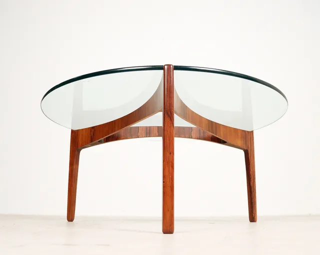 Sven Ellekaer für C. Linneberg Møbelfabrik, Couchtisch/Beistelltisch, Dänemark, 1960er Jahre.