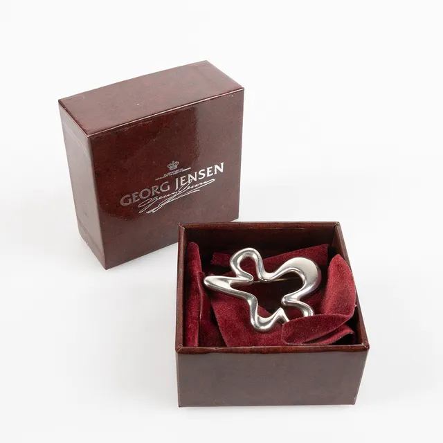 HENNING KOPPEL. Brosch 'Splash', sterlingsilver, dessin nr 321, Georg Jensen, Danmark.