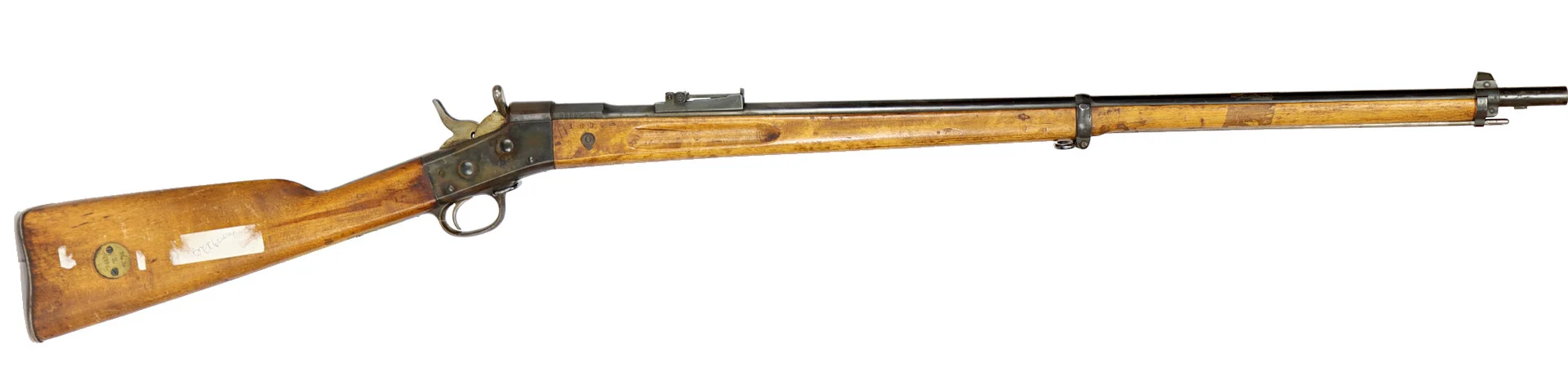 GE, Rollingblock, fabrikat Carl Gustav, modell 1889, kaliber 8x58RD, tillv.nr 14000, se-nr SE1260473. — Military weapons — Walter Borg