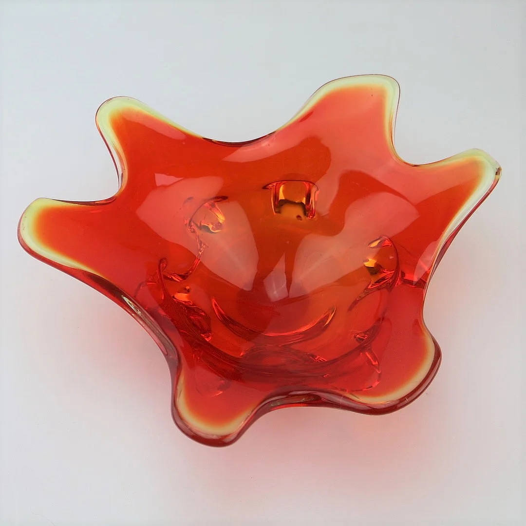 MURANO GLAS SCHALE VINTAGE. — Other — Kunst- und Auktionshaus Kleinhenz