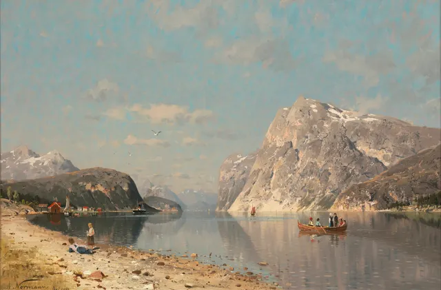 Normann, Adelsteen — Fjordlandskap, 1881