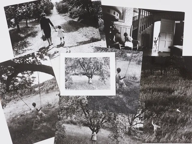 STEN DIDRIK BELLANDER (1921-2001), (8) bla "Äppelträdet 1960", Gungan och Draken, delvis med text/stämplar på baksidan Sten D.Bellander/TIO, fotografier samt gelatinsilverfotografier.