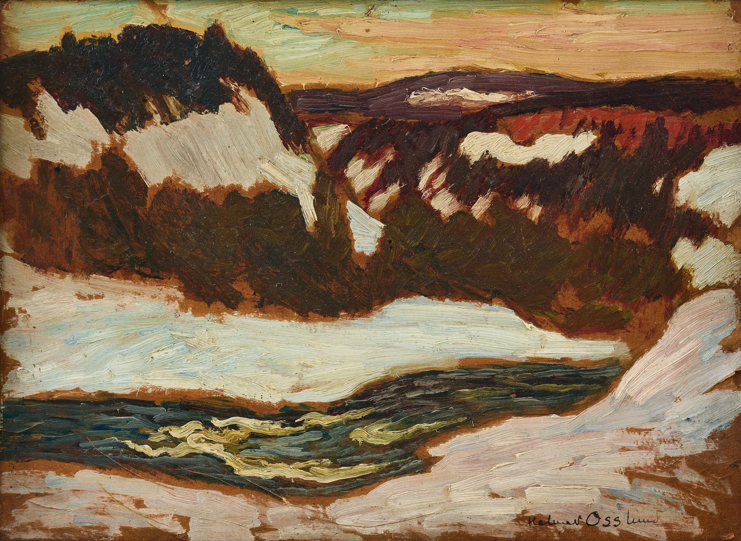 HELMER OSSLUND. Höstlandskap. — Paintings — Stockholms Auktionsverk Fine Art