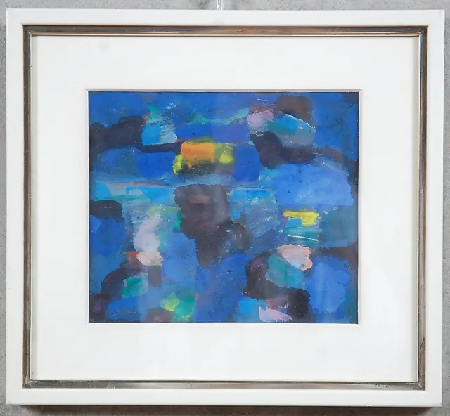 LARS GYNNING. 1920-2003, blandteknik, signerad, daterad -84.