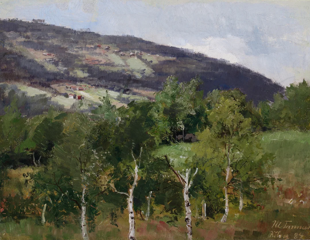 Tannæs, Marie — Landskap, 1884 — Kunst/Maleri — Blomqvist
