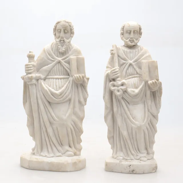 PROBABLY SPANISH SCHOOL, 17TH CENTURY. Saint Peter and Saint Paul.