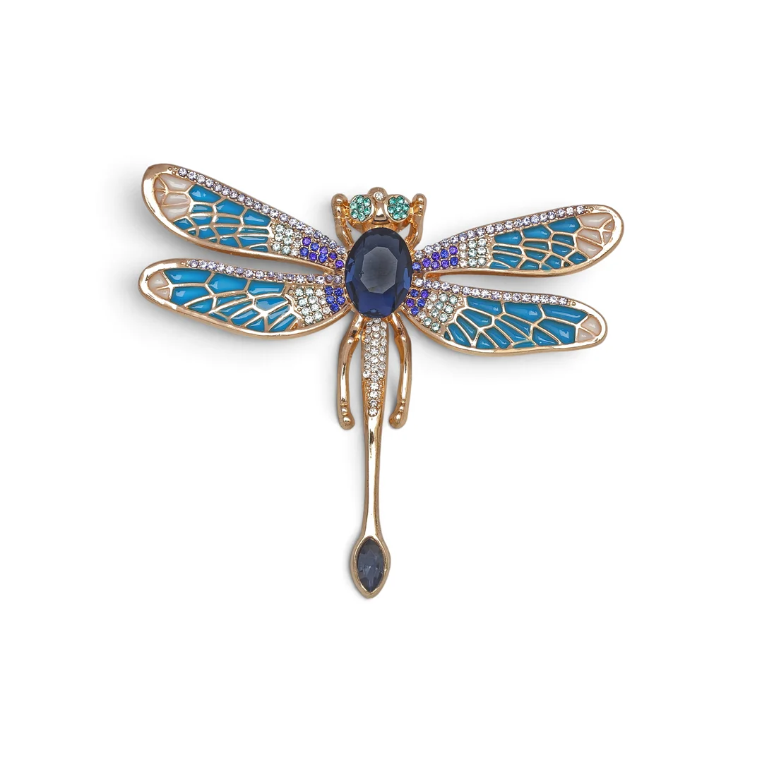 Art Nouveau style dragonfly-shaped brooch. — Brooches & Pendants — Balclis