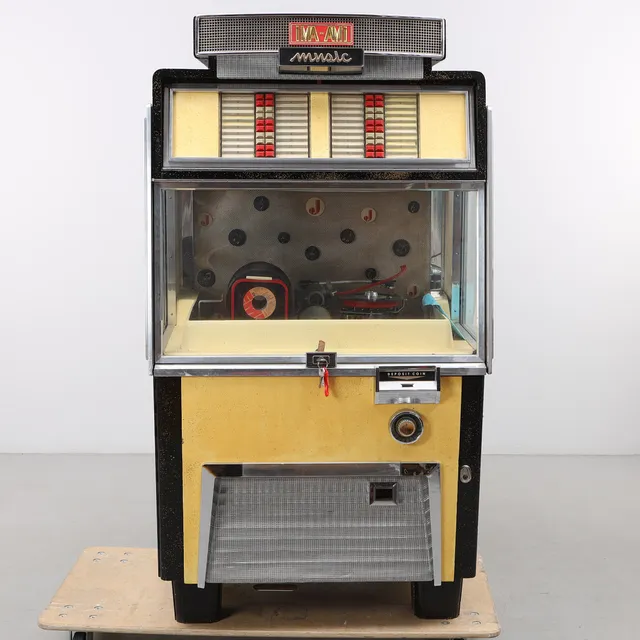 JUKEBOX, IMA-AMI, model J40G, Jensen Music Automates Copenhagen, Danmark, Licensed by AMI Incorporated, USA, 1956.