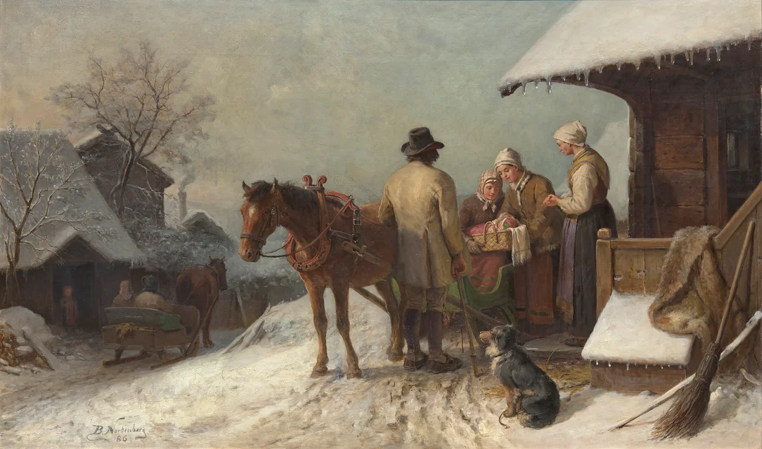 Nordenberg, Bengt — Den første ferden, 1886 — Kunst/Maleri — Blomqvist
