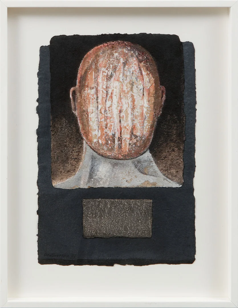 UNO SVENSSON. "Anonym I", blandteknik, signerad och daterad 83. — Paintings — Göteborgs Auktionsverk