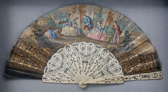 Christino an with lithographed and illuminated paper leaves, circa 1830.