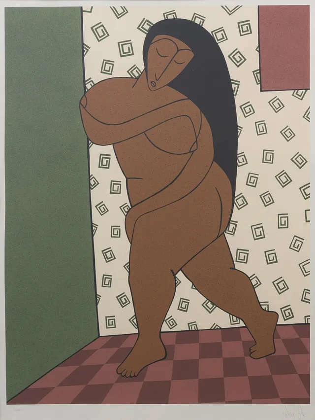 RALF ARZT (FÖDD 1963). Modell, silkscreen nr 1/350, signerad.