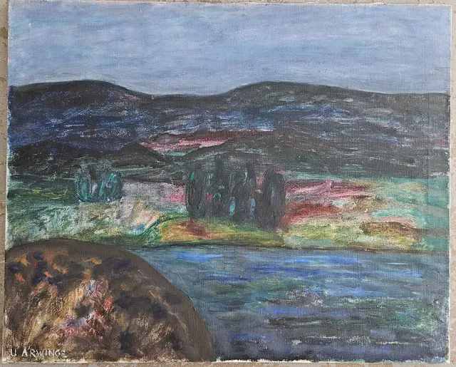 ULLA ARWINGE. Olja på duk, signerad U. Arwinge.