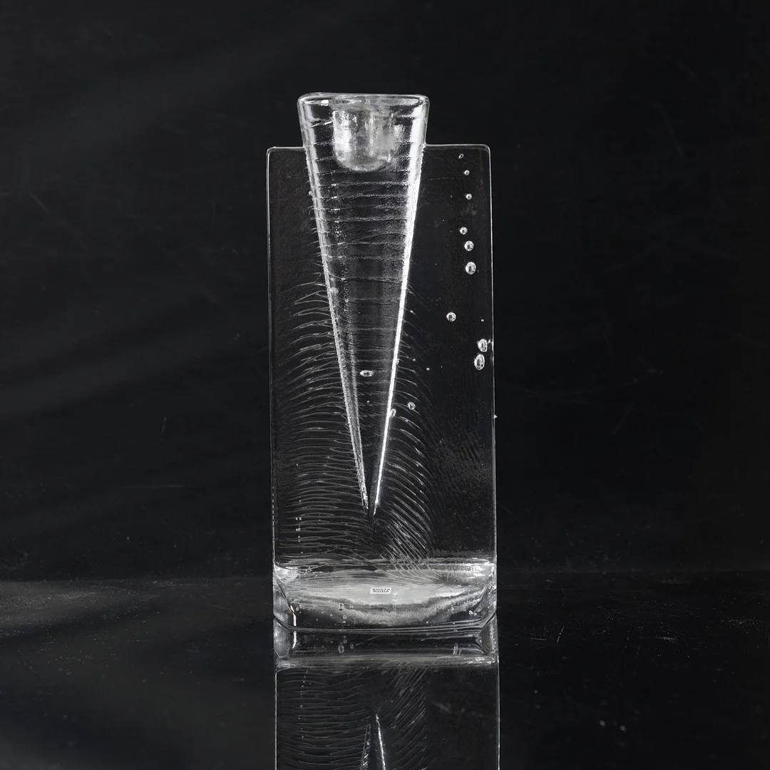 KJELL ENGMAN. Ljusstake, glas, Ur serien "Ice Age", Kosta Boda. — Art glass — Gomér & Andersson Nyköping