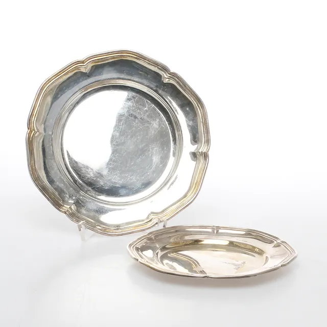 FAT, 2 st, silver, GAB, Stockholm, 1928, samt 1940.