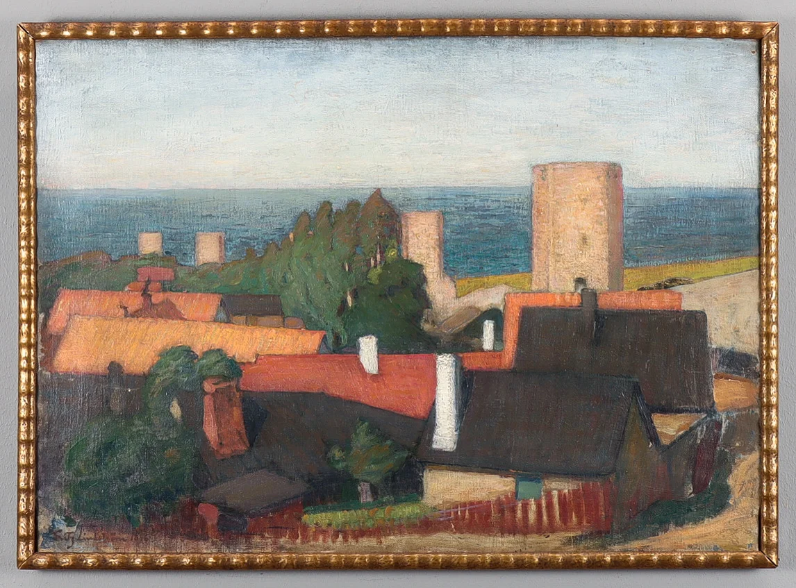 FRITZ LINDSTRÖM. Olja på duk, signerad och daterad 1896. — Paintings — Karlstad Hammarö Auktionsverk