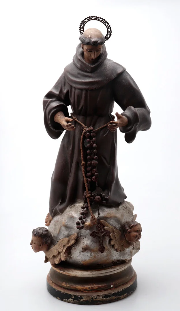 SPANISH SCHOOL, 19TH CENTURY. Saint Anthony of Padua. — Sculptures & Bronzes — Balclis