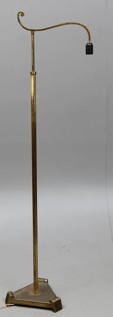 GOLVLAMPA, mässing, Art Deco, 1930-tal.