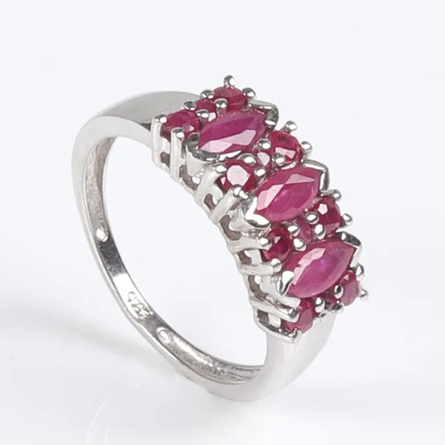 RING, Sterling silver, Rubiner.