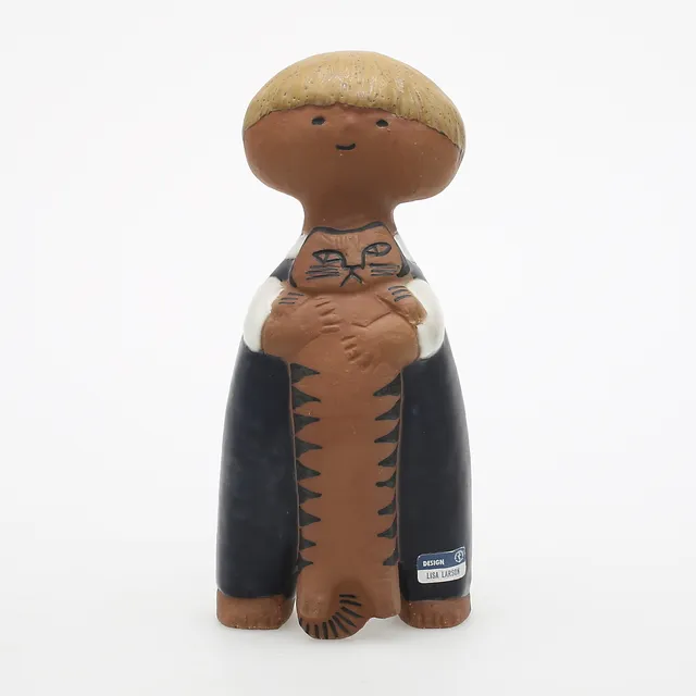 LISA LARSON. Figurin, stengods, "Pelle", Gustavsberg.