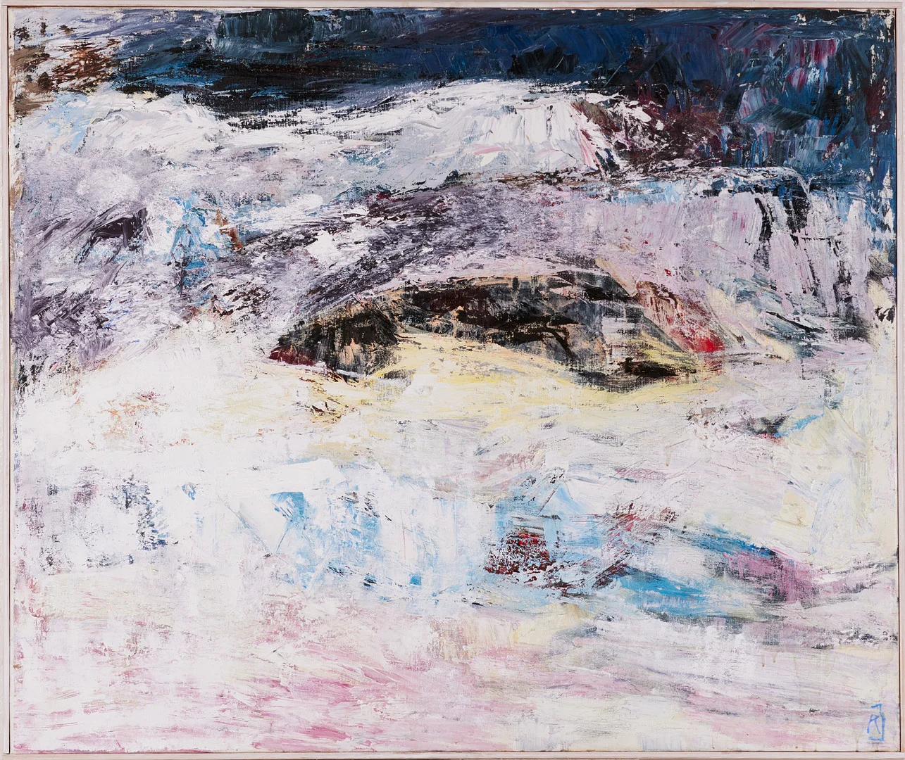RAGNAR JOHANSSON (1913-1997). "Mörk himmel, monogramsignerad, olja på duk. — Paintings — Stockholms Auktionsverk Magasin 5