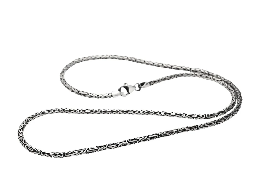COLLIER, sterlingsilver, kejsarlänk, bredd 2 mm, längd 50 cm, vikt 17,3 g. — Smycken/Collier — Kaplans