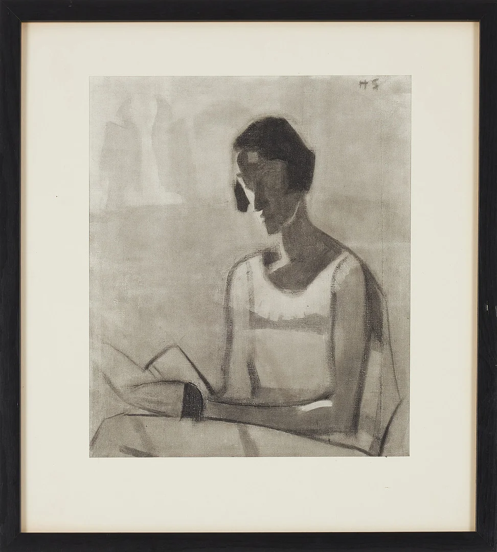 HELENE SCHJERFBECK. "Örndraperiet", rotogravyr, 1924, monogramsignerad i trycket, bladet är ur mapp med nummer 361/500. — Engravings & Prints — Stockholms Auktionsverk Sickla