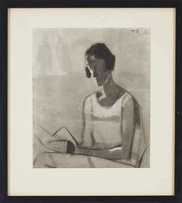 HELENE SCHJERFBECK. "Örndraperiet", rotogravyr, 1924, monogramsignerad i trycket, bladet är ur mapp med nummer 361/500.