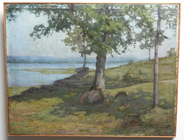 OIDENTIFIERAD KONSTNÄR. OLJA, på duk, signerad.