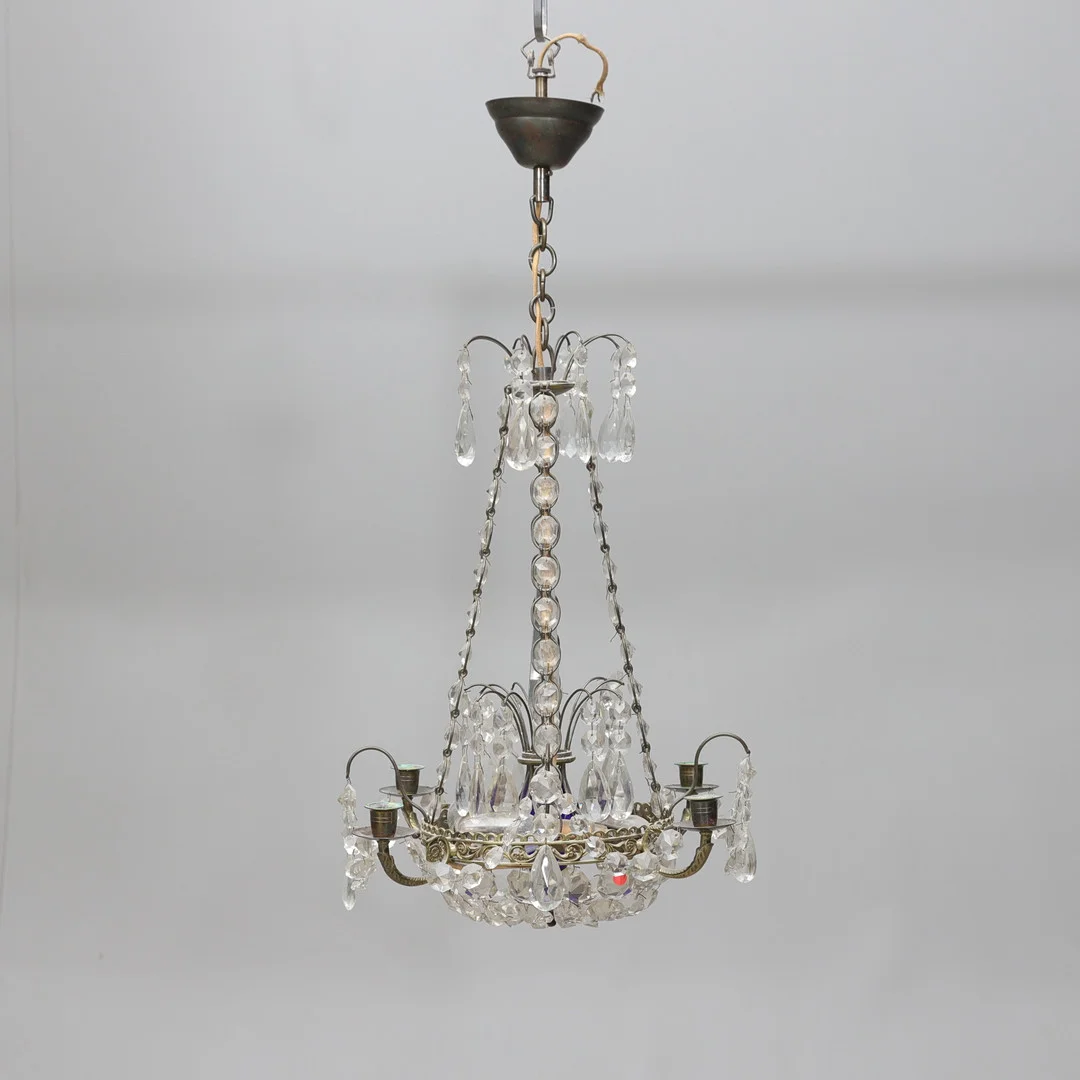 LJUSKRONA, empirestil, 1900-tal. — Chandeliers — Gomér & Andersson Norrköping