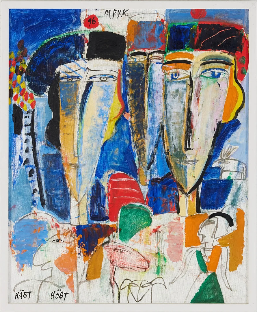 MADELEINE PYK. "Häst Höst", olja på duk. — Paintings — Stockholms Auktionsverk Magasin 5