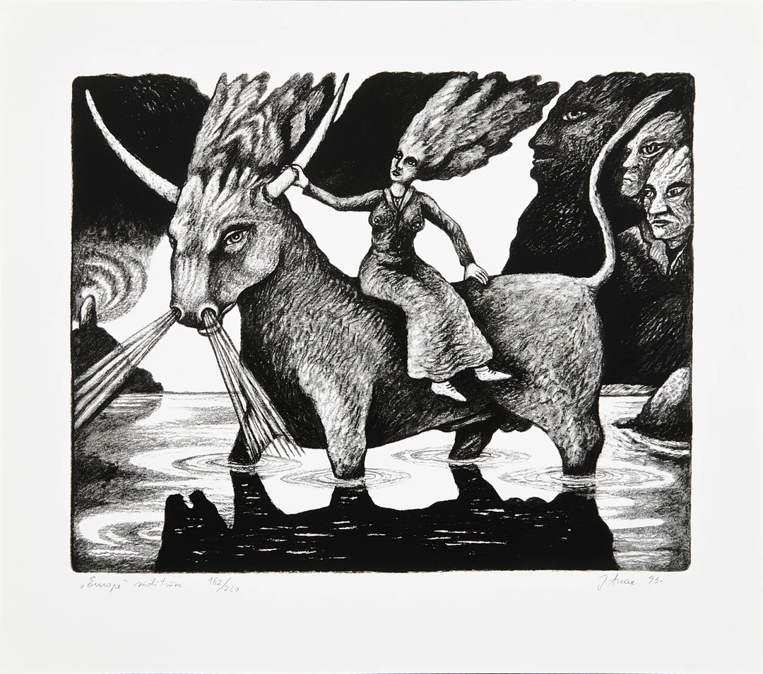 JÜRI ARRAK. "Europa". — Engravings & Prints — Stockholms Auktionsverk Magasin 5