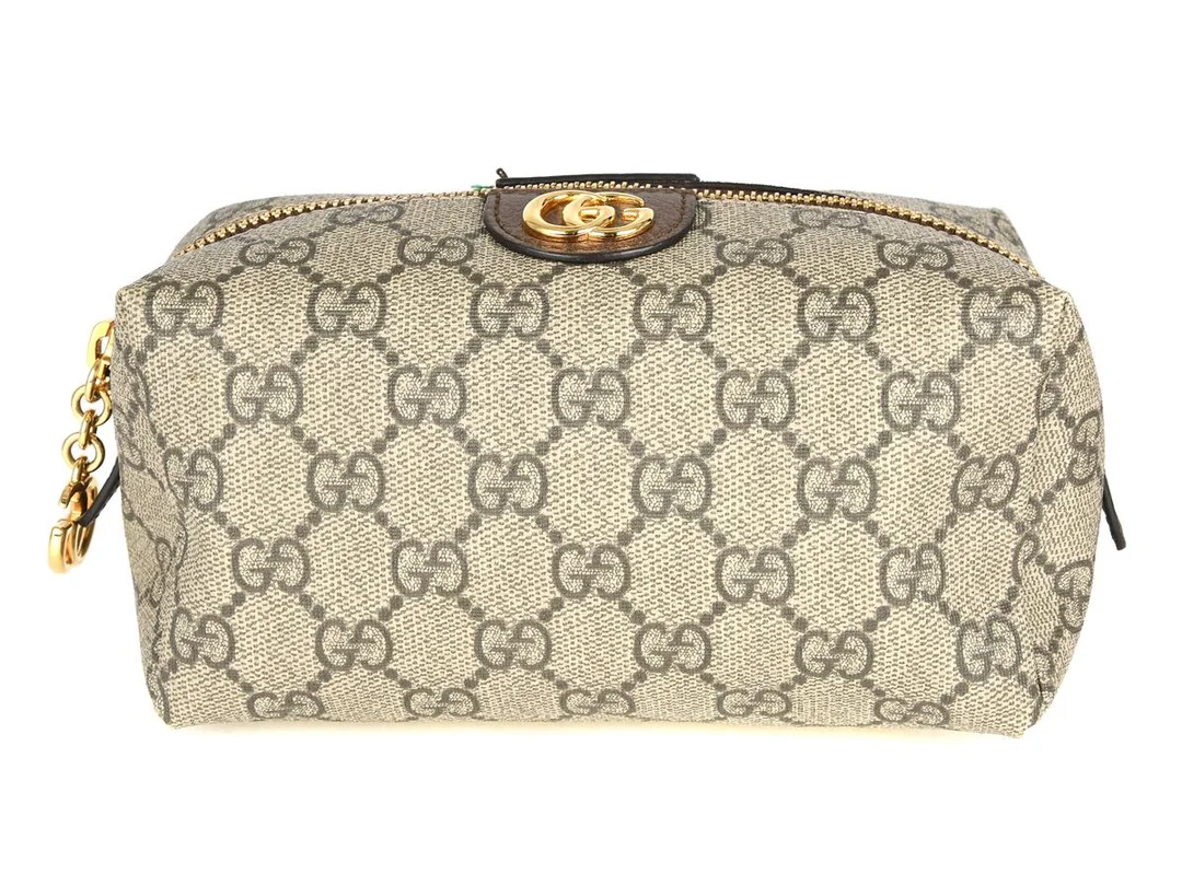 NECESSÄR, GUCCI, GG Supreme, canvas, 17x9x9 cm, dustbag. — Accessoarer/Necessärer — Kaplans